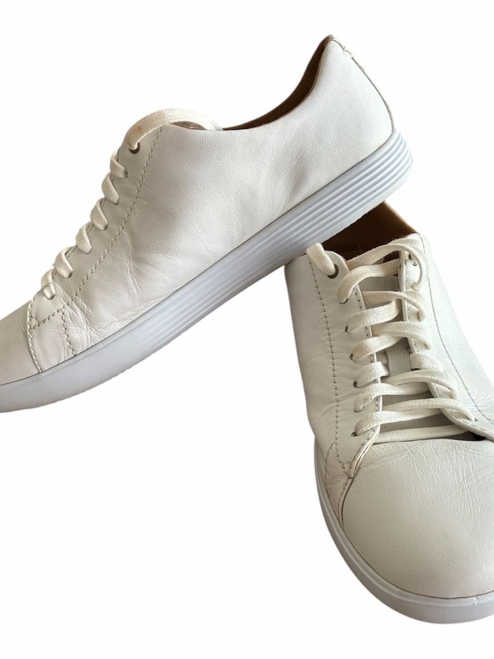 Cole Haan women’s grand cross court White Leather Low-Top Sneakers